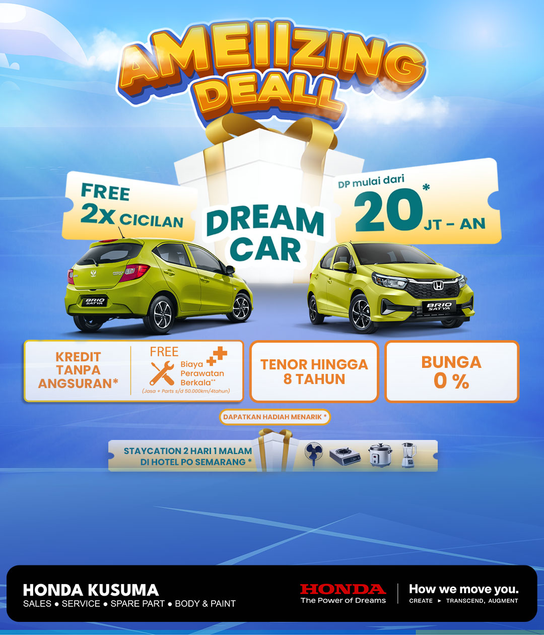 PROMO AMEIIzing Deal Honda Kusuma
